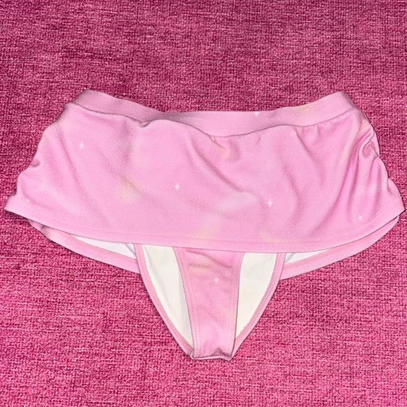 Frankie's Bikinis Light Pink Swim Skirt - Picture 1 of 3